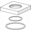 Hansa HA Rosette 75 X 75 Mm Komplett Auslauf 7
